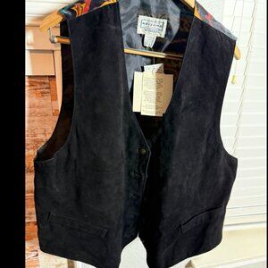Vintage Arizona Jean Co Vest Southwestern Pattern Back NWT Boho 90s